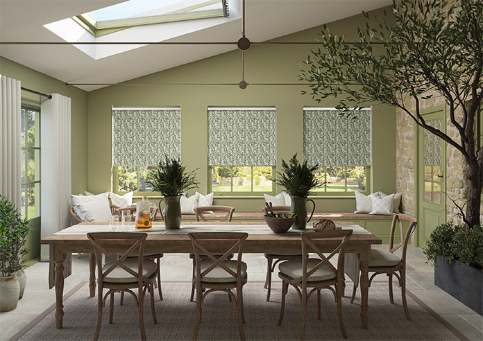 Hanging Greenery, Olive - Twist&Fit Roller Blind - Image 8
